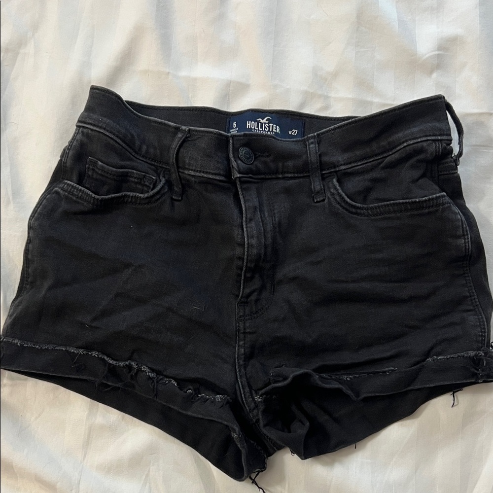 Hollister Women's Dark Denim Jean Shorts